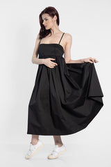 Black Spaghetti Strap Long Dress - julietahillstore