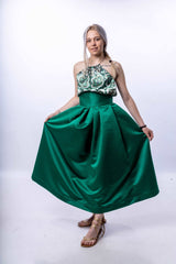 Green Skirt With Top - julietahillstore