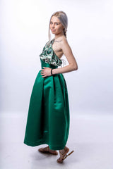 Green Skirt With Top - julietahillstore