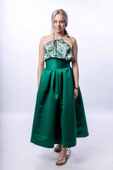 Green Skirt With Top - julietahillstore