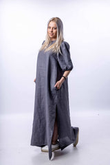 Long Linen Dress - julietahillstore