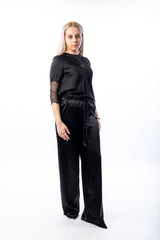 Long satin trousers - julietahillstore