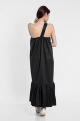 One Shoulder Black Dress - julietahillstore