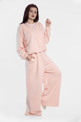 Three Piece Tracksuit Set For Women "Coral" - julietahillstore