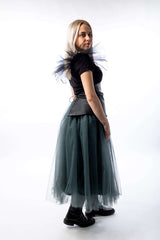 Tulle Ruffled Skirt With Inner lining - julietahillstore