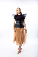 Tulle Ruffled Skirt With Inner lining - julietahillstore