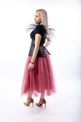 Tulle Ruffled Skirt With Inner lining - julietahillstore