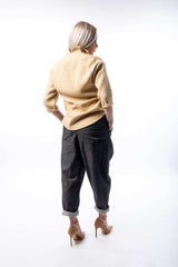 V-Neck blouse with zips - julietahillstore