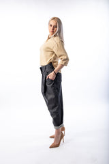 V-Neck blouse with zips - julietahillstore