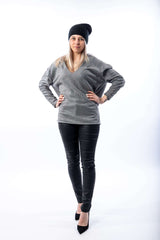 V-Neck Knit Sweater - julietahillstore