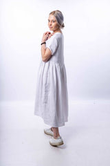 White Linen Dress - julietahillstore