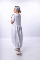 White Linen Dress - julietahillstore