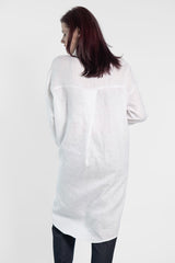 White Oversized Linen Shirt - julietahillstore