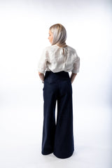 Woman blouse with medium sleeve - julietahillstore