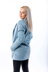 Woman Sky Blue Coat - julietahillstore