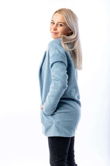 Woman Sky Blue Coat - julietahillstore