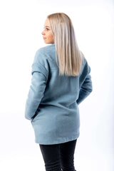 Woman Sky Blue Coat - julietahillstore