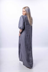 Long Linen Dress - Premium  from julietahillstore - Just $97! Shop now at julietahillstore
