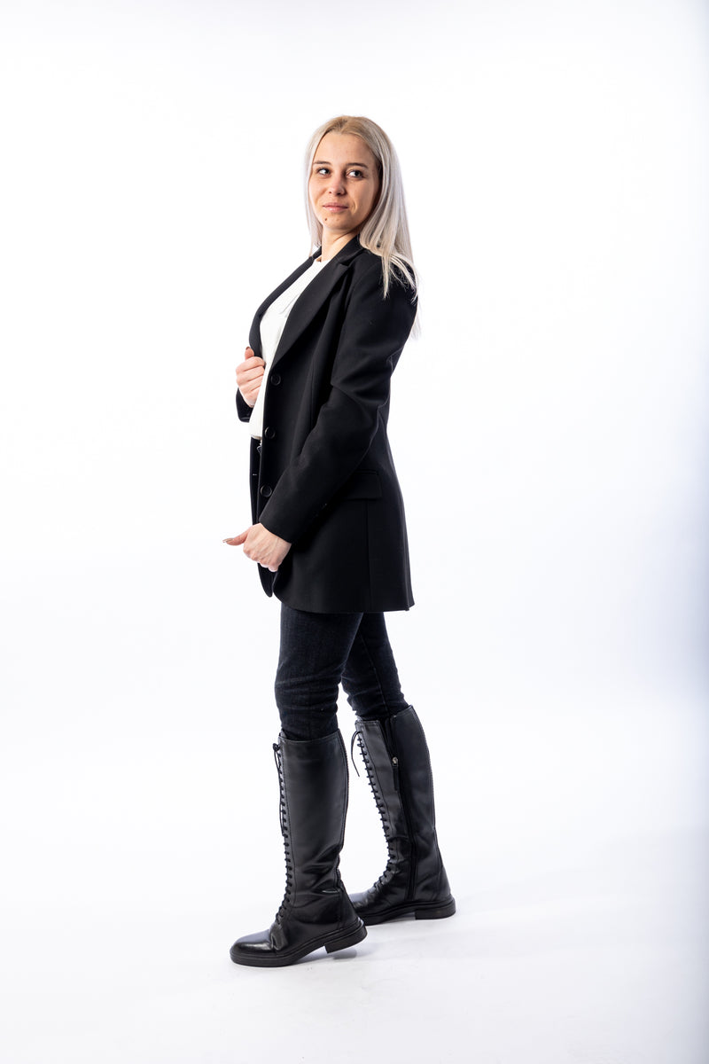 Structured Blazer with pockets - Premium  from julietahillstore - Just $138! Shop now at julietahillstore