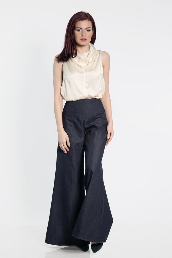 Halter Neck Satin Top - julietahillstore