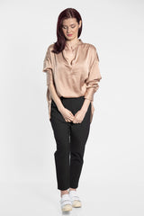 Oversized Satin Shirt - julietahillstore