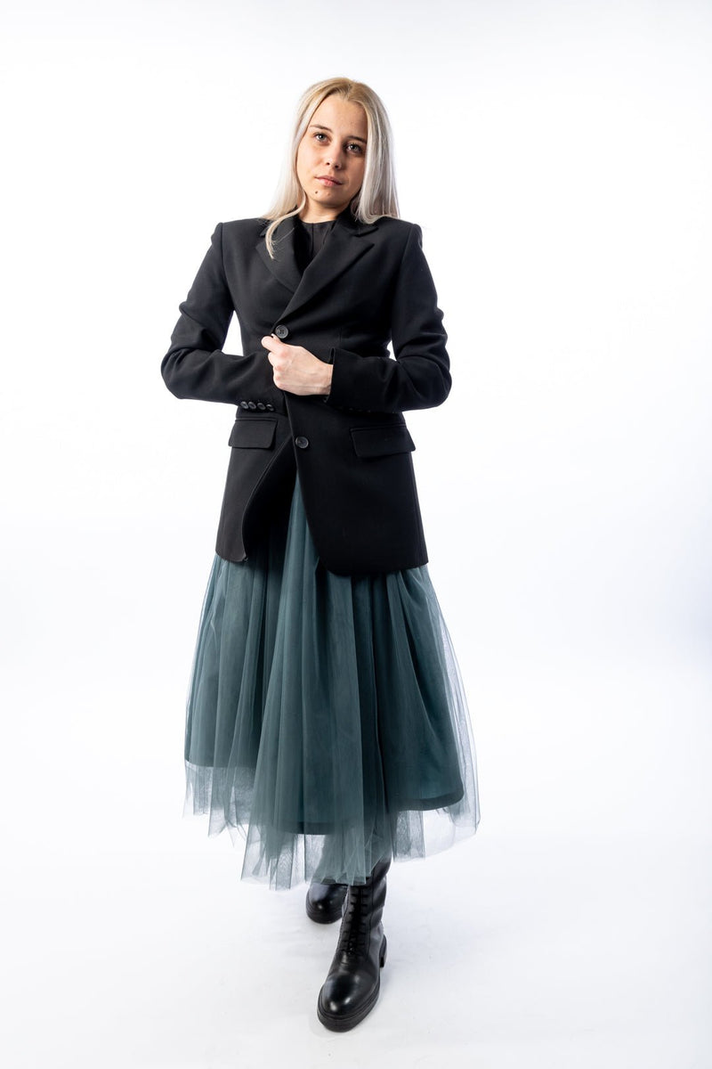 Tulle Ruffled Skirt With Inner lining - julietahillstore