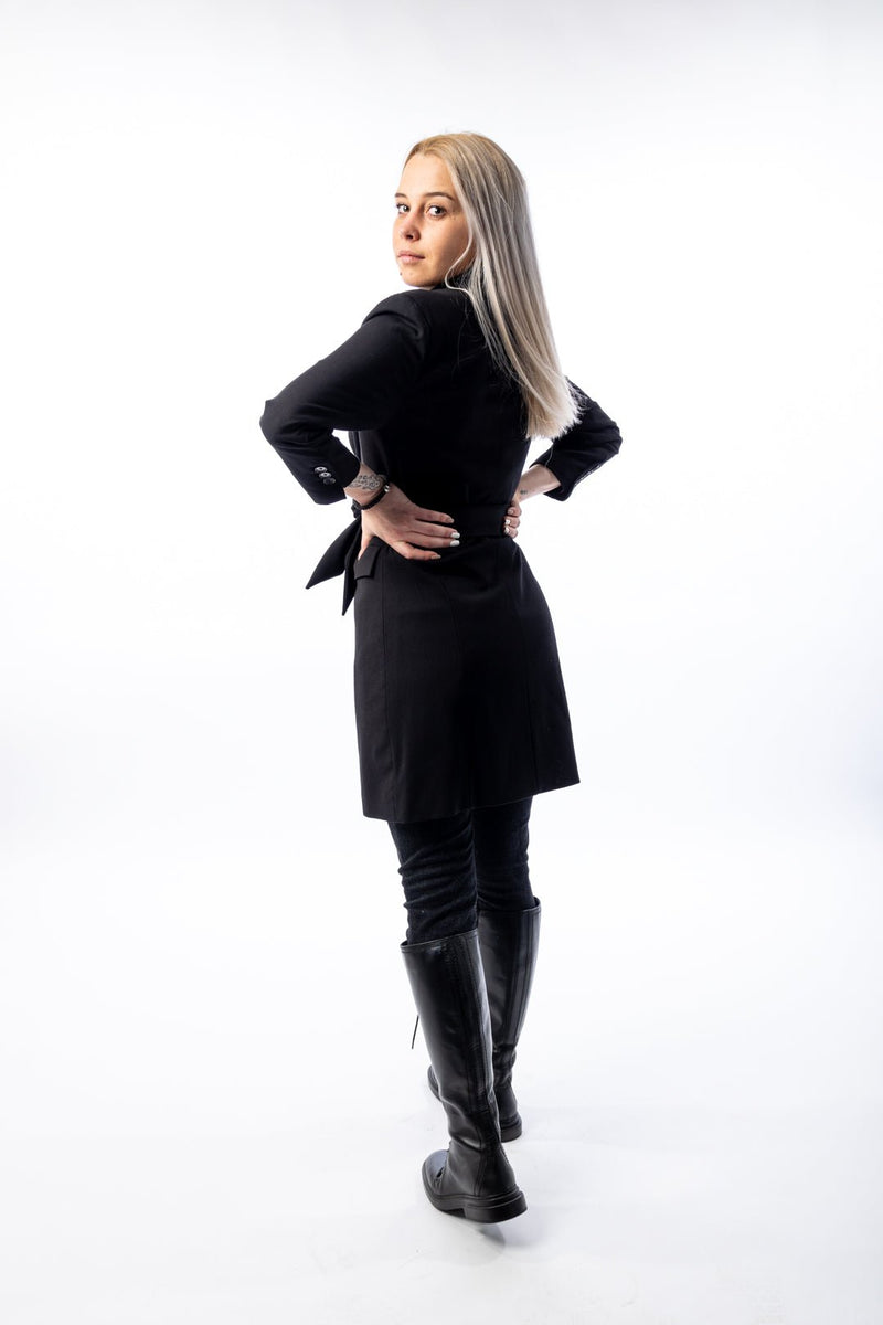Woman Blazer With Belt - julietahillstore